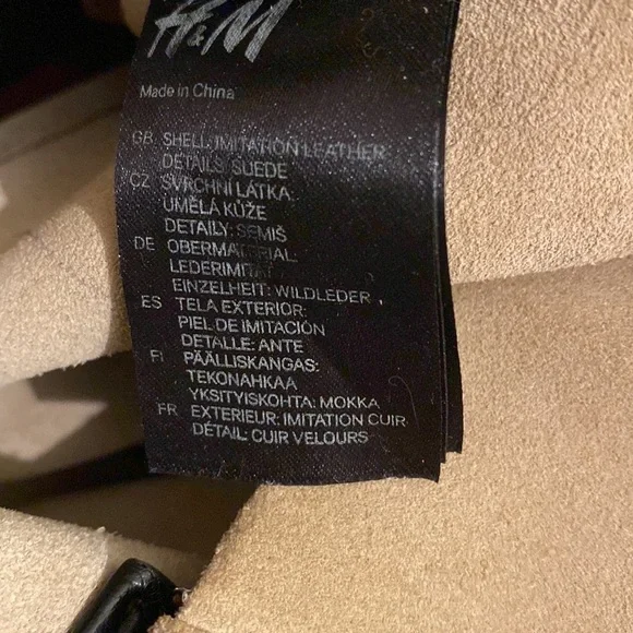 H&M color block soft tote bag . - Picture 8 of 8